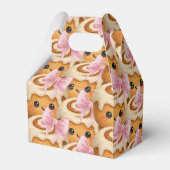 Cute Cinnamon Roll Bun Girl Birthday Party フェイバーボックス (裏面サイド)