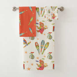 Cute Circus Bath Towel Set バスタオルセット