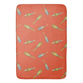 Cute Circus Juggling Stick Red Bathmat Rug バスマット (正面縦)