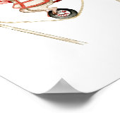 Cute Circus Mouse With Trumpet Carnival Nursery ポスター (角)