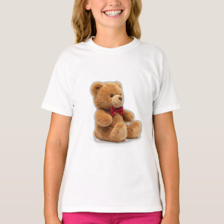 Cute Classic Teddy Bear Art Girls' T-Shirt Tシャツ