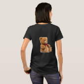 Cute Classic Teddy Bear Art Women's Graphic T-Shir Tシャツ (裏面フル)