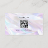 Cute Cleaning Service Maid QR CODE 名刺 (裏面)