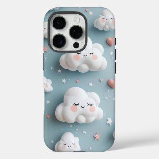 Cute Cloud Phone Case ☁️💙 iPhone 16 Proケース