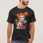Cute Clown Cat Funny Halloween Cat Lover Party Tシャツ (正面)