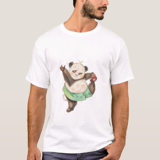 Cute Clumsy Panda Ballet T-Shirt Tシャツ