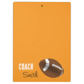 Cute Coach Football Sports Clipboard  クリップボード (裏面)