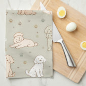 Cute Cockapoo kitchen Towel Dog Lover Gift キッチンタオル (四つ折り)