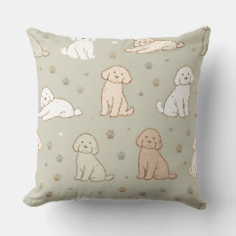 Cute Cockapoo Pattern | Dog Lover Cushion クッション