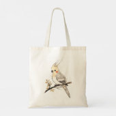 Cute cockatiel shopping bag トートバッグ (裏面)