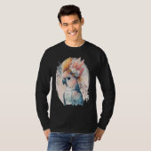 Cute Cockatoo Parrot Bird Flower Crown Pet Birds Tシャツ (正面フル)