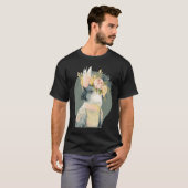 Cute Cockatoo Parrot Bird Flower Crown Pet Birds Tシャツ (正面フル)