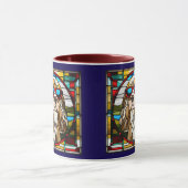 Cute Cocker Spaniel Stained Glass Coffee Mug マグカップ (中央)