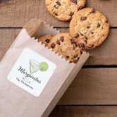 Cute Cocktail Party Custom Watercolor スクエアシール