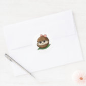 Cute Coconut Stickers, Funny Coconut Stickers ラウンドシール (封筒)