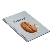 Cute Coffee Bean But First Coffee ノートブック (右側)