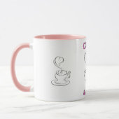 Cute "Coffee & Chill" Kawaii Mug – Coffee Lover GF マグカップ (左)