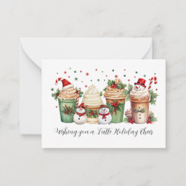Cute Coffee Christmas Gift Card Holder for Teacher ノートカード