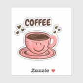 Cute Coffee Cup Stickers シール (シート)