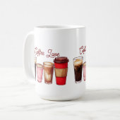 Cute Coffee Cups Mug Cozy Coffee Lover Ceramic Cup コーヒーマグカップ (正面左)