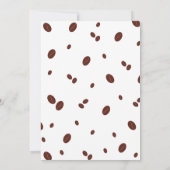 Cute Coffee Latte Birthday Invitation 招待状 (裏面)