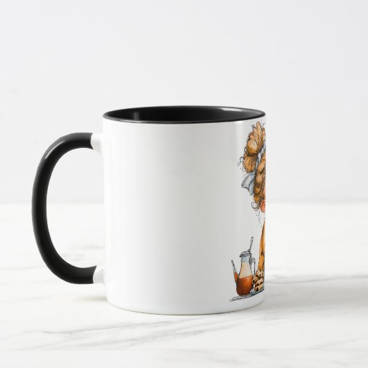Cute Coffee Lover Mug | Cozy Girl Design マグカップ (左)