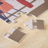 cute coffee shop lovers  ジグソーパズル (側面)