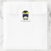 CUTE COLOMBIANISIMAコロンビアガール国旗 スクエアシール (バッグ)