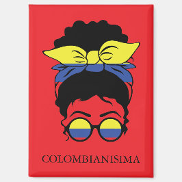 CUTE COLOMBIANISIMA Colombian Girl Flag マグネット