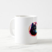 cute color full cat design コーヒーマグカップ (正面左)