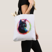 cute color full cat design  トートバッグ (クローズアップ)