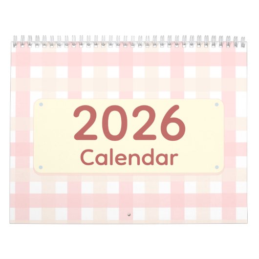 Cute & Colorful 2026 Calendar カレンダー (カバー)