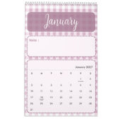 Cute & Colorful 2026 Calendar カレンダー (1月 2027)