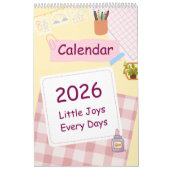 Cute Colorful 2026 Calendar カレンダー (カバー)