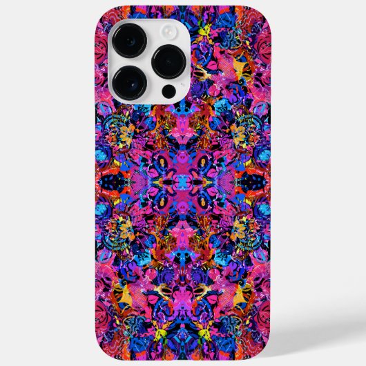 Cute colorful abstract floral patterns Case-Mate iPhoneケース (裏面)