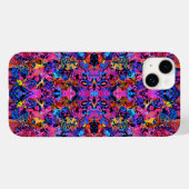 Cute colorful abstract floral patterns Case-Mate iPhoneケース (裏面 (横))