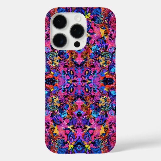 Cute colorful abstract floral patterns Case-Mate iPhoneケース (裏面)