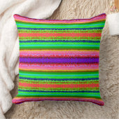 Cute colorful abstract lines  クッション (ブランケット)
