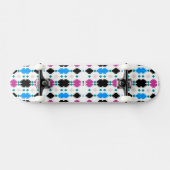 Cute colorful aztec pattern license plate スケートボード (横)