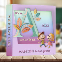 Cute Colorful Back to School Binder