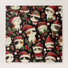 Cute colorful bears dressed for Winter ジグソーパズル