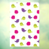 Cute colorful birds ウィンドウサイン (シート3)