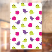 Cute colorful birds ウィンドウサイン (シート2)