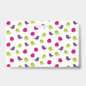 Cute colorful birds  バッジ (裏面)
