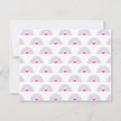 Cute Colorful Boho Rainbow Girls Stationery ノートカード (裏面)