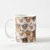 Cute Colorful Cartoon Dog Pattern Ceramic Mug コーヒーマグカップ (左)
