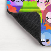 Cute Colorful Cartoon People Characters マウスパッド (コーナー)