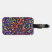 Cute colorful chakra pattern checkbook cover ラゲッジタグ (裏面横)