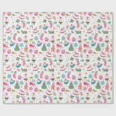 Cute Colorful Christmas ラッピングペーパー (フラット)