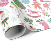 Cute Colorful Christmas ラッピングペーパー (ロールコーナー)